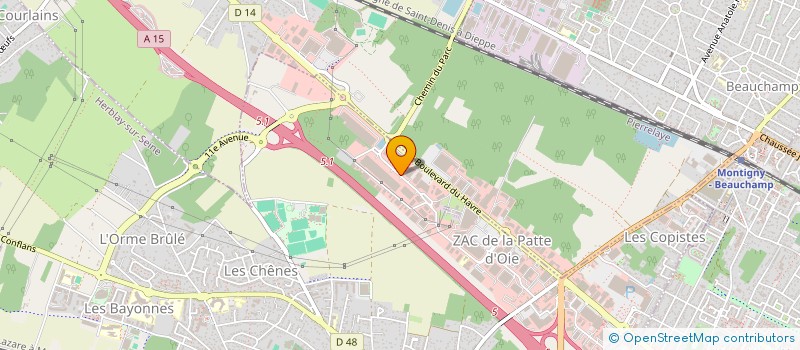 localisation de l'entreprise EQUIP'A à HERBLAY-SUR-SEINE
