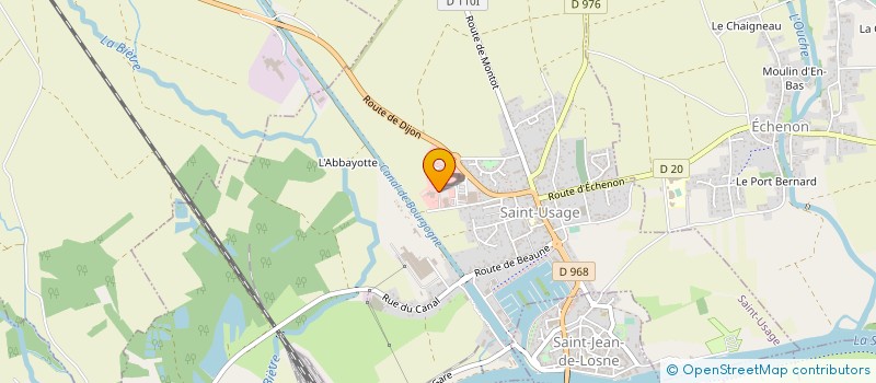 localisation de l'entreprise EQUIP'AUTO 21 à SAINT-USAGE