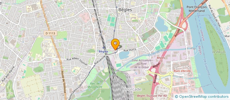 localisation de l'entreprise EQUIP AUTO à BEGLES