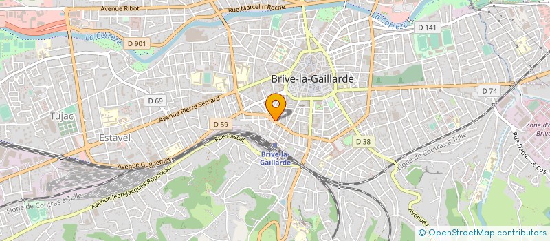 localisation de l'entreprise EQUIP AUTO DU CENTRE  BRIVE LA GAILLARDE