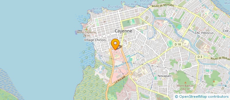localisation de l'entreprise EQUIP'AUTO EURL à CAYENNE