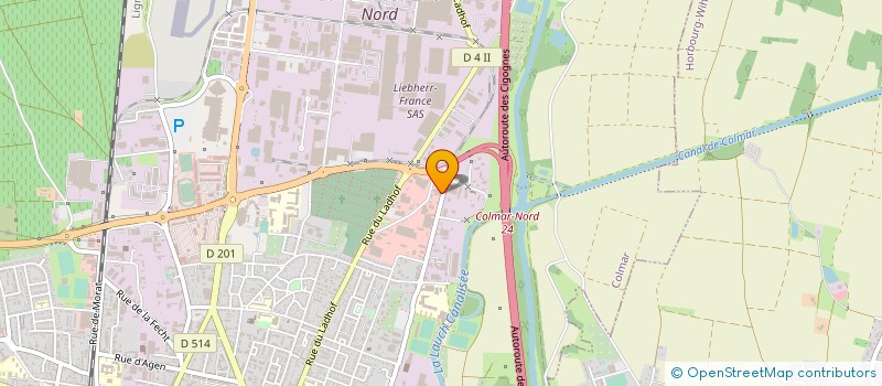 localisation de l'entreprise EQUIP' BAR RESTAURATION ET ARTS DE LA TABLE  COLMAR