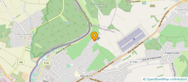 localisation de l'entreprise EQUIP'CHAUFFAGE à SARREGUEMINES
