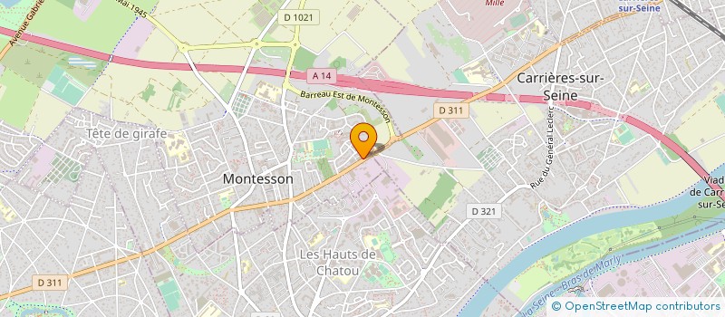 localisation de l'entreprise EQUIP CITE à MONTESSON