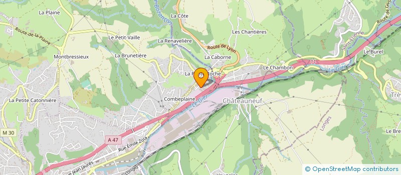 localisation de l'entreprise EQUIP DEPOLLUT STABILISAT INDUST E D S I à RIVE-DE-GIER