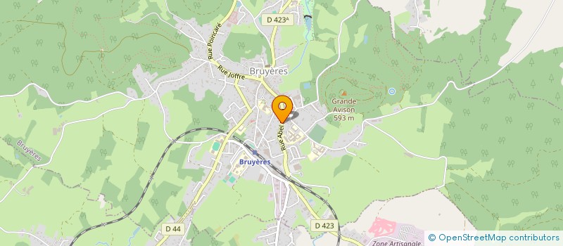 localisation de l'entreprise EQUIP'ELEC à BRUYERES