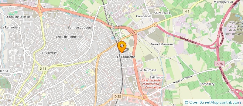 localisation de l'entreprise EQUIP' ENR à BEZIERS