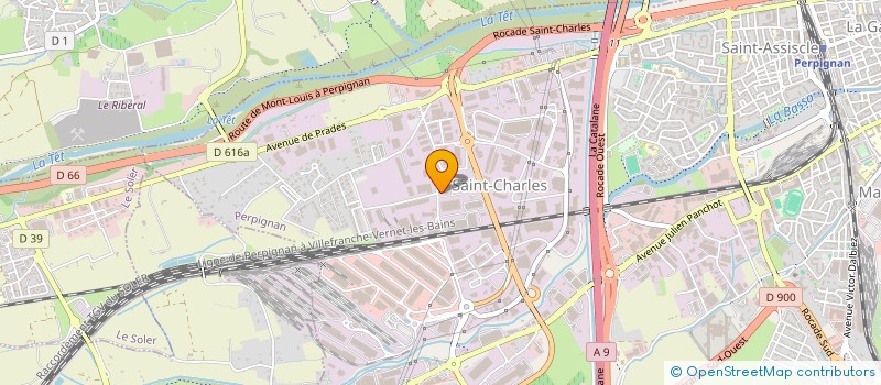 localisation de l'entreprise EQUIP'HOTEL 66 à PERPIGNAN