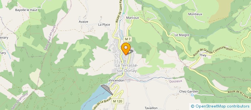 localisation de l'entreprise EQUIP INDUS à LA TERRASSE-SUR-DORLAY