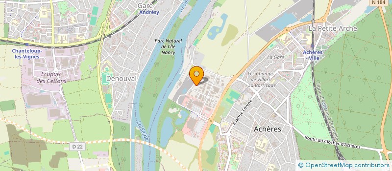 localisation de l'entreprise EQUIP-INFO  ACHERES