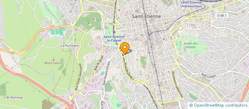 localisation de l'entreprise EQUIP INSTALLATIONS ELECTRIQUES ELECTRON à SAINT-ETIENNE