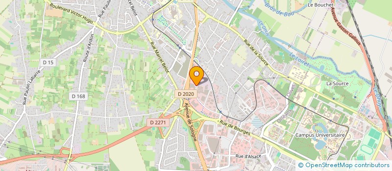 localisation de l'entreprise EQUIP'JARDIN à OLIVET