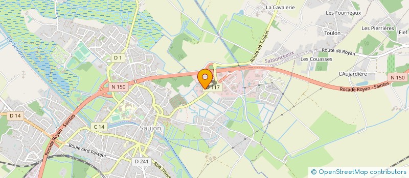 localisation de l'entreprise EQUIP'LOISIRS SA  SAUJON