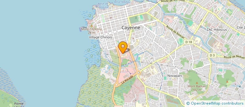 localisation de l'entreprise EQUIP' MAINTENANCE  CAYENNE