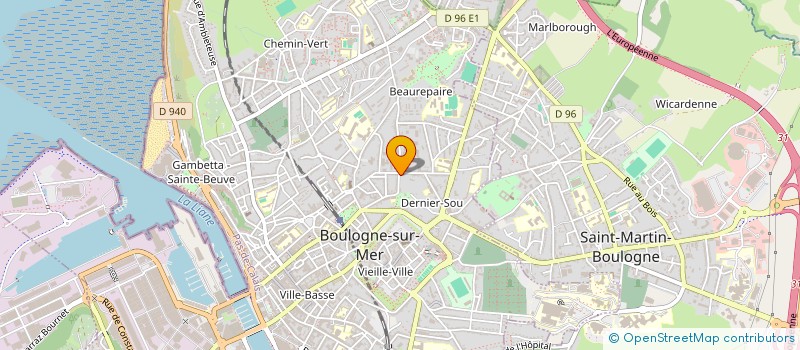 localisation de l'entreprise EQUIP'OPALE à BOULOGNE-SUR-MER