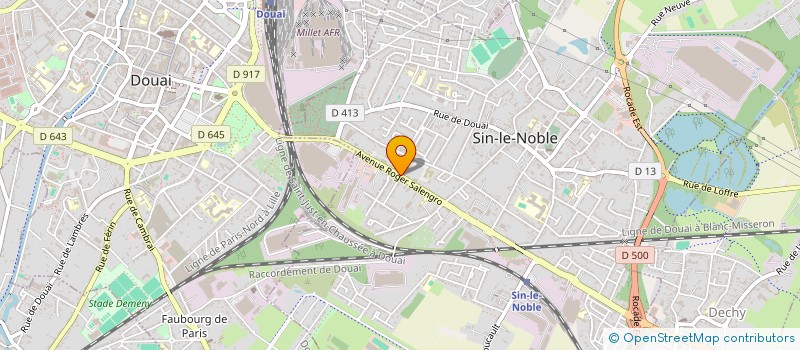 localisation de l'entreprise EQUIP'PROTECTION à SIN-LE-NOBLE