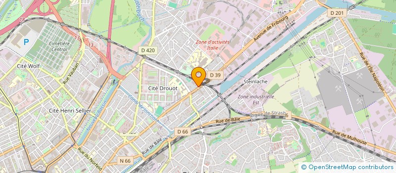 localisation de l'entreprise EQUIP'RAID  MULHOUSE