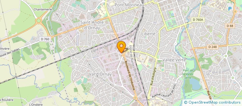localisation de l'entreprise EQUIP' SANTE à LA ROCHE-SUR-YON