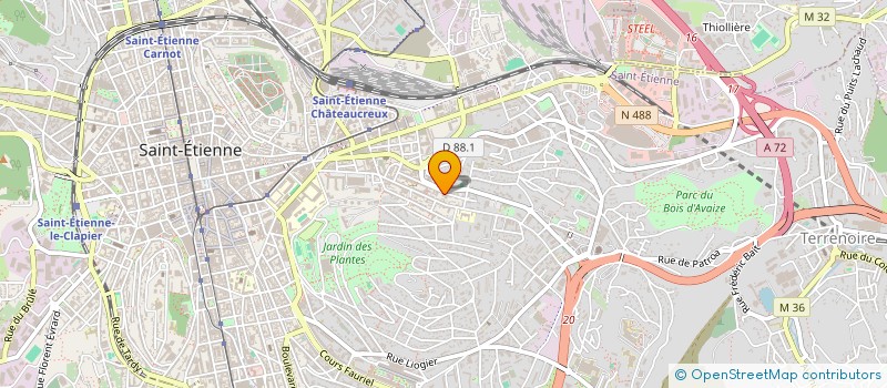 localisation de l'entreprise EQUIP'SON à SAINT-ETIENNE