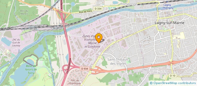 localisation de l'entreprise EQUIP URBAIN à LAGNY-SUR-MARNE