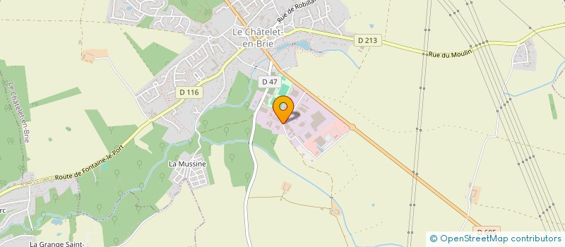 localisation de l'entreprise EQUIP VEHICULES SERVICE à LE CHATELET-EN-BRIE