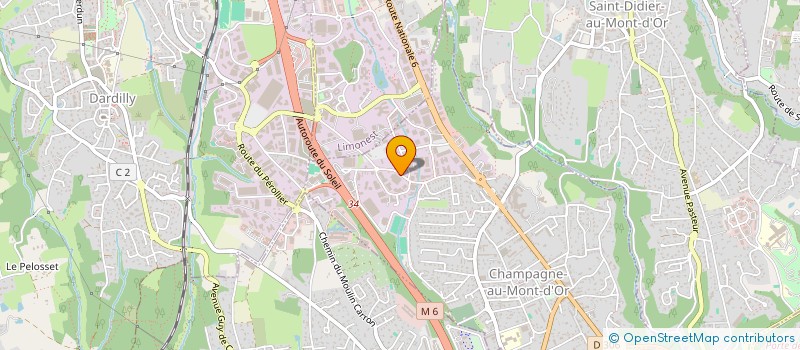 localisation de l'entreprise EQUIPAGE  CHAMPAGNE-AU-MONT-D'OR