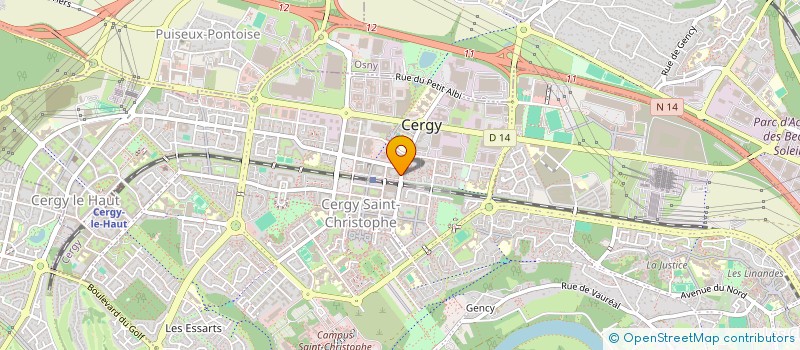 localisation de l'entreprise EQUIPAGE à CERGY