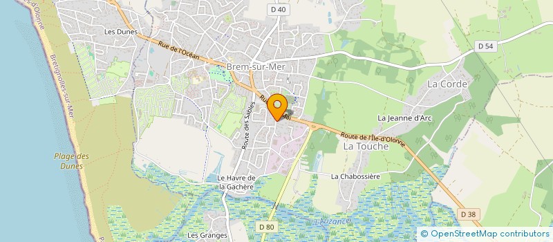 localisation de l'entreprise EQUIPAGE LES CHIENS D'ABORD à BREM-SUR-MER