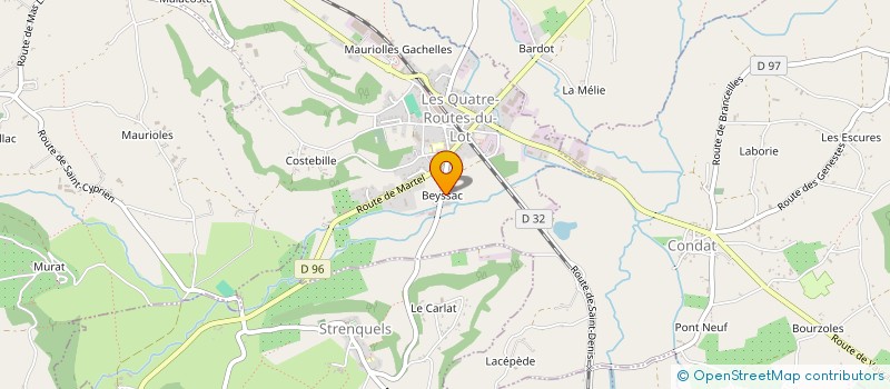 localisation de l'entreprise EQUIPAGE SANGLIER DES ASSOCIATIONS DE CHASSE DU PIED DE LA PRUNE  STRENQUELS