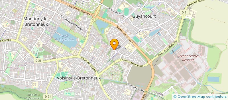 localisation de l'entreprise EQUIPAGES  VOISINS-LE-BRETONNEUX