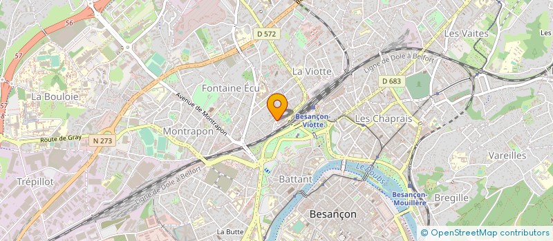 localisation de l'entreprise EQUIPAJ à BESANCON