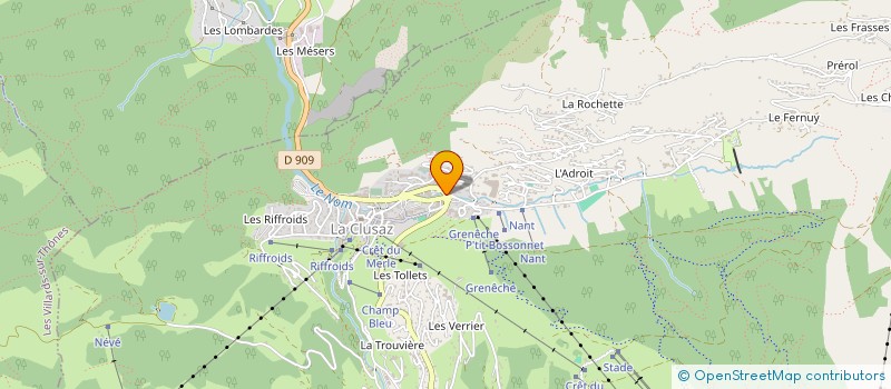 localisation de l'entreprise EQUIPE 74 à LA CLUSAZ