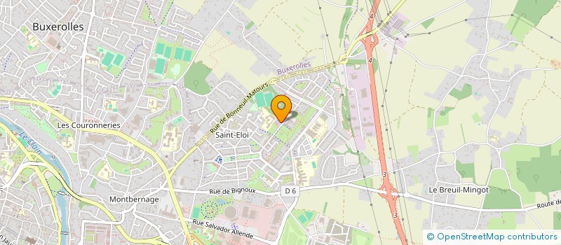 localisation de l'entreprise EQUIPE-A-SPORTS-POITIERS  POITIERS