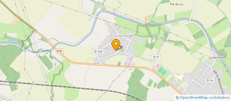 localisation de l'entreprise EQUIPE AMICALE DE FOOT EN SALLE DE TROYES  COURTERANGES