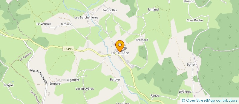 localisation de l'entreprise EQUIPE CULTURELLE POUR LES LOISIRS ET L ANIMATION TOURISTIQUE  LA TUILIERE