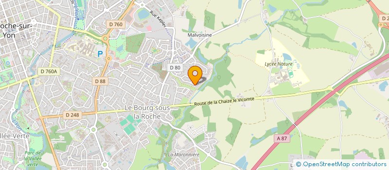 localisation de l'entreprise EQUIPE CYCLISTE BORN'HEURES LA ROCHE SUR YON à LA ROCHE-SUR-YON