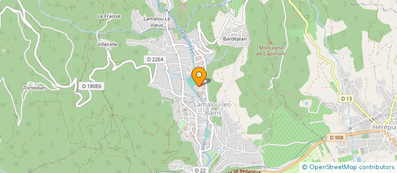 localisation de l'entreprise EQUIPE CYNOPHILES DE RECHERCHE ET DE SAUVETAGE 34 à LAMALOU-LES-BAINS