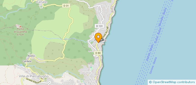 localisation de l'entreprise EQUIPE CYNOTECHNIQUE DE RECHERCHE ET DE SAUVETAGE DE HAUTE-CORSE à VILLE-DI-PIETRABUGNO