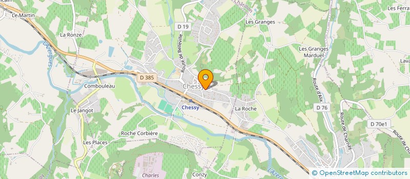 localisation de l'entreprise EQUIPE D'EXPLORATIONS SPELEOLOGIQUES VILLEFRANCHE  CHESSY