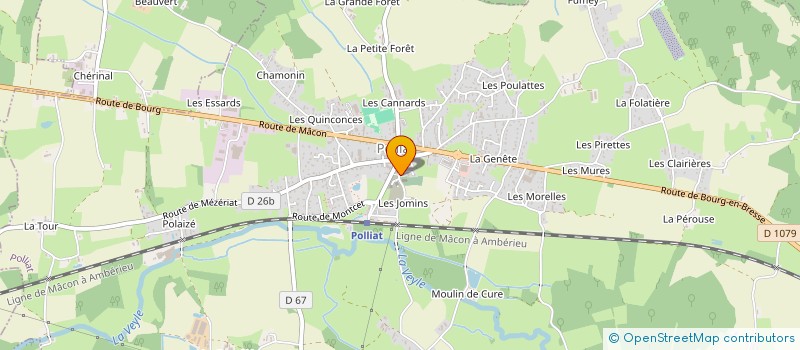 localisation de l'entreprise EQUIPE DE SOINS PRIMAIRES DE POLLIAT à POLLIAT