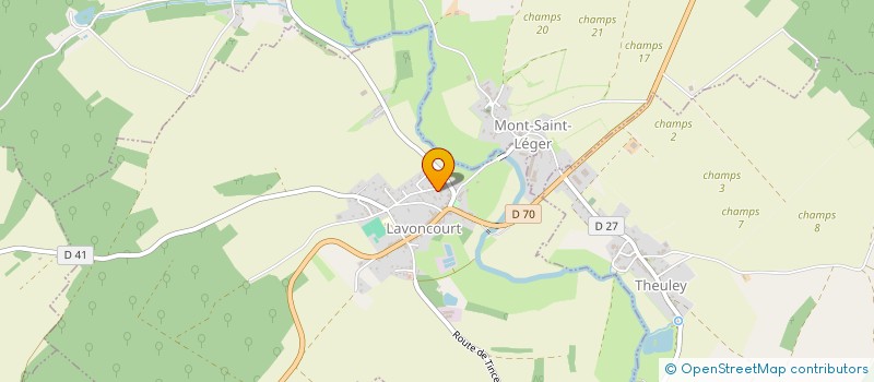 localisation de l'entreprise EQUIPE DE SOINS PRIMAIRES DU VAL FLEURI  LAVONCOURT