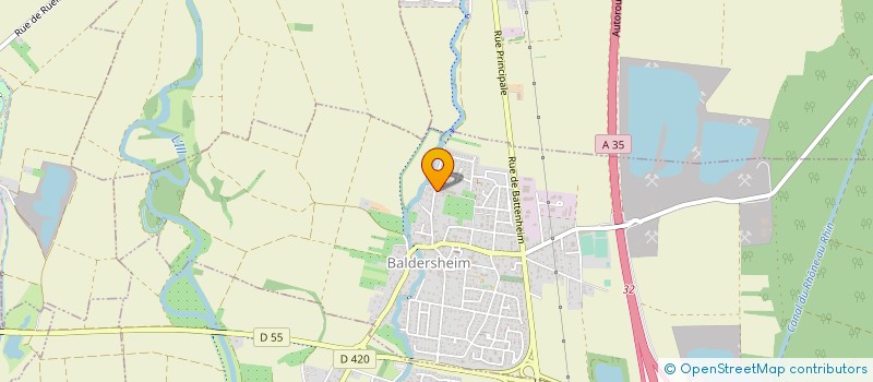 localisation de l'entreprise EQUIPE'FERMETURES 2000  BALDERSHEIM