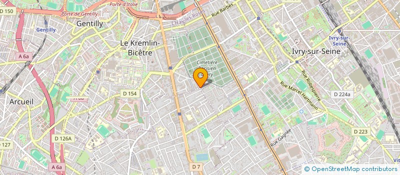 localisation de l'entreprise EQUIPE MEDICALE IVRIENNE 94  IVRY-SUR-SEINE