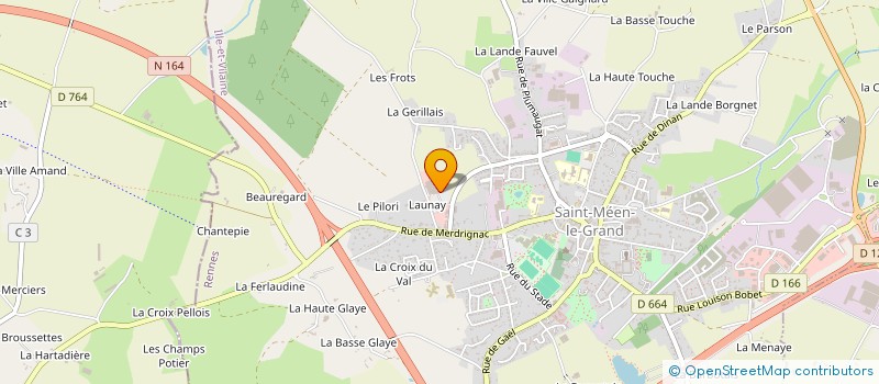 localisation de l'entreprise EQUIPE MIXTE CYCLISTE DU PAYS DE BROCELIANDE  SAINT-MEEN-LE-GRAND