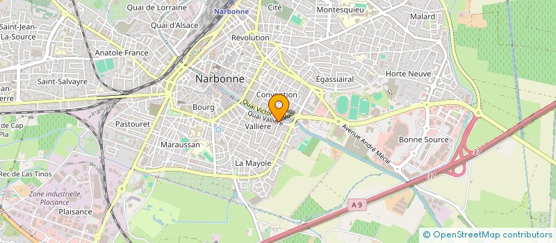 localisation de l'entreprise EQUIPE MOBILE MEDITERRANEENNE D ACCOMPAGNEMENT  NARBONNE