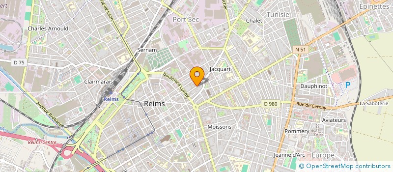 localisation de l'entreprise EQUIPE PARAMEDICALE DES TEMPLIERS  REIMS