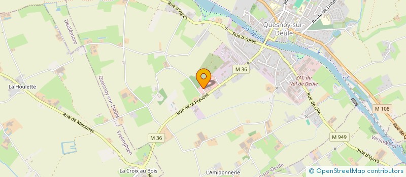 localisation de l'entreprise EQUIPE R  QUESNOY-SUR-DEULE