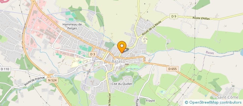 localisation de l'entreprise EQUIPE SAINT VINCENT DU BAZADAIS  BAZAS