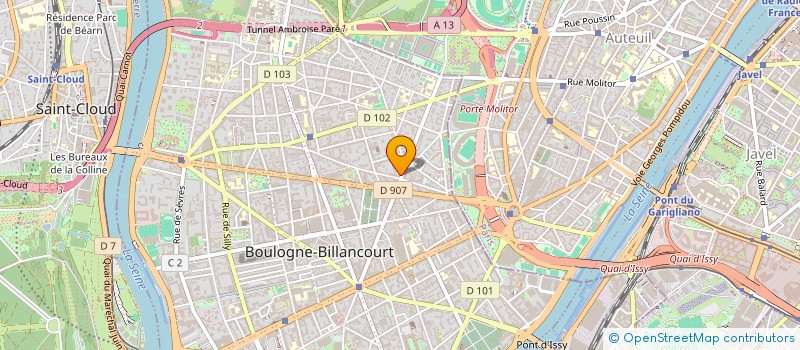 localisation de l'entreprise EQUIPE SERVICE à BOULOGNE-BILLANCOURT