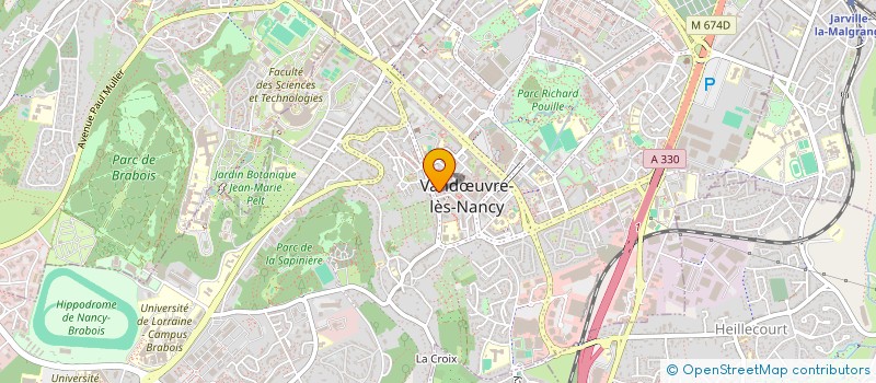 localisation de l'entreprise EQUIPE UNIE DE NANCY (NANCY UNITED)  VANDUVRE-LES-NANCY